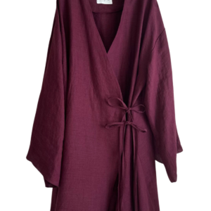 Kimono Croisé "Rouge bordeau"