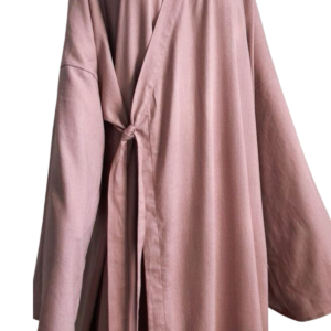 Ensemble Abaya Kimono "Satin Bronze"