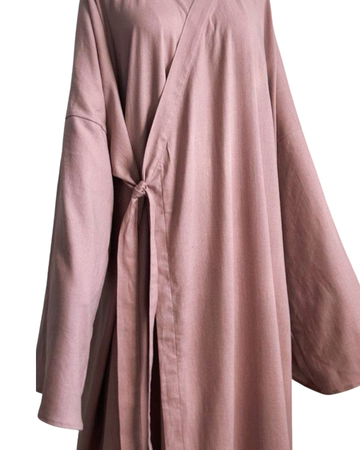 Ensemble Abaya Kimono "Satin Bronze"