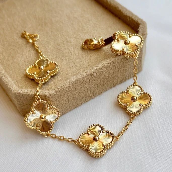 Bracelet Jonc "Trèfle Royal"