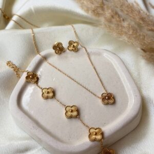 Ensemble Parure "Fleur d'Or"