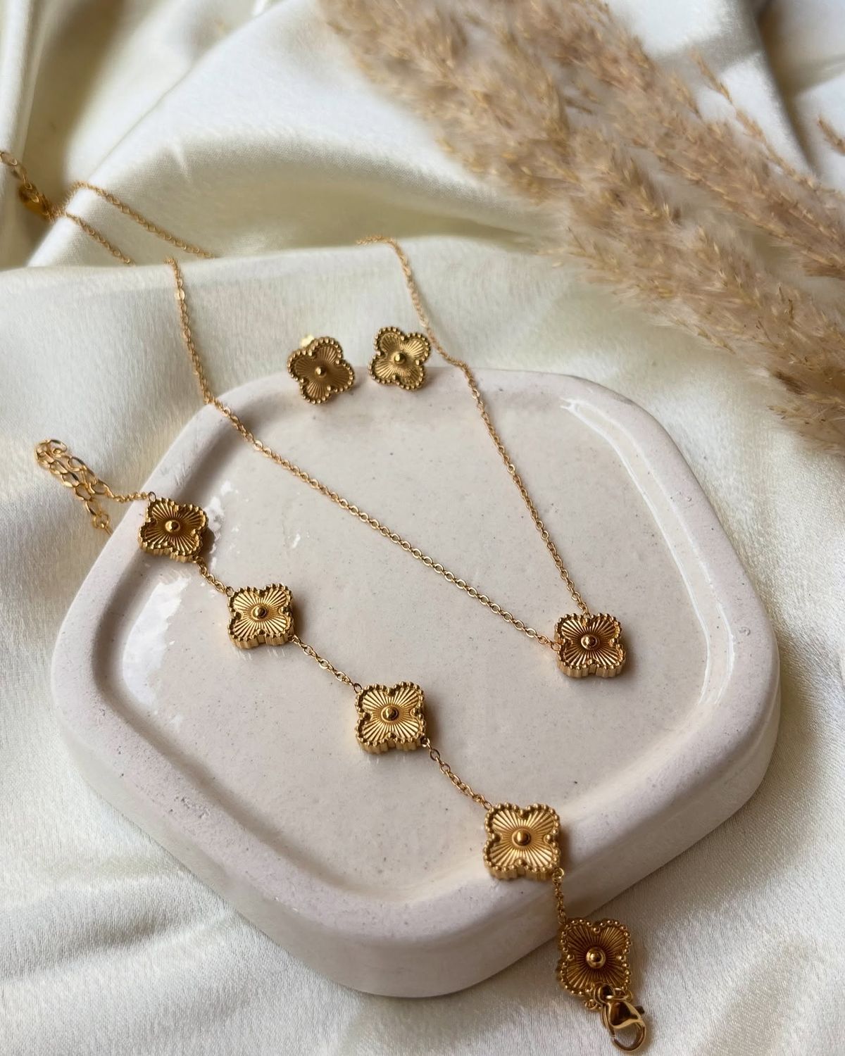 Ensemble Parure "Fleur d'Or"