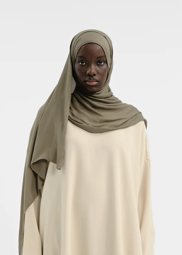 Hijab modal kaki