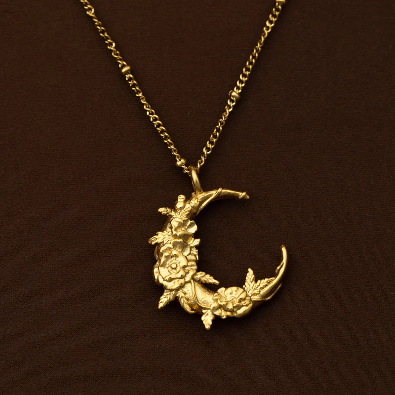 Collier croissant de pavot de Palestine